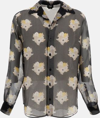 Fendi Camicia A Doppio Strato Fantasia
