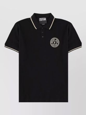 Versace Jeans Couture polo shirt straight cut collar short sleeves