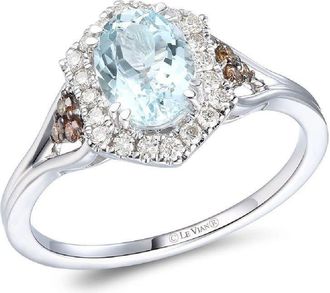Le Vian Ladies Aquamarine Rings set in 14K Vanilla Gold
