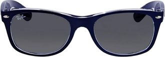 Ray-Ban New Wayfarer Color Mix Grey Gradient Unisex Sunglasses RB2132 605371 52