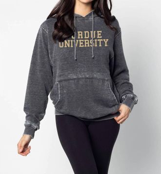 Chicka-D Purdue Varsity Everybody Hoodie In Charcoal