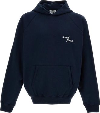A.P.C. Hombre, Sudaderas, Azul, Talla: M