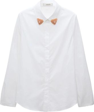 Dorothee Schumacher Elegante Blouse Pure Power - Dames - Overhemden - Wit - XL - Katoen - Overhemden