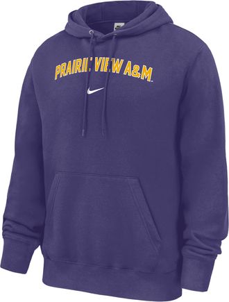 Nike Mens College (Prairie View A&M University) Club Fleece Pullover Hoodie in Purple | M31233PVUN26-ORC
