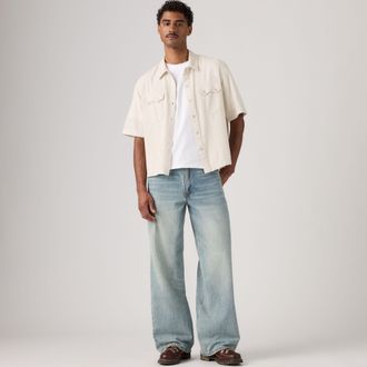 Levi's Twisted Baggy Wide Leg Jeans - Mens - 30X32 - Light Wash / With A Twist