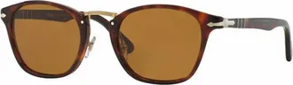 Persol Mens 0Po3110S 24/57 51Mm Plastic Phantos Polarized Sunglasses In Tortoise
