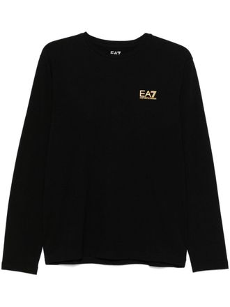 Emporio Armani logo-print T-shirt - men - Elastane/Cotton - S - Black