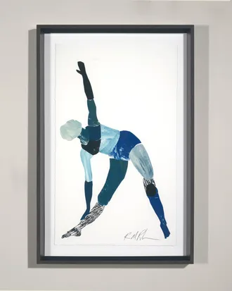 RFA Fine Art Yoga - Triangle Pose Giclee Wall Art by Robert Robinson