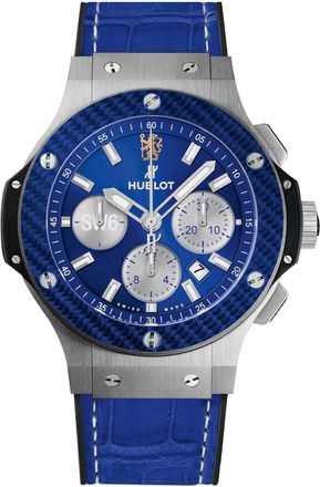 Hublot Pre-owned Hublot Big Bang Chronograph Blue Dial Mens Watch 301.SY.7129.LR.CFC17