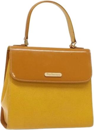 Burberry Pre-owned Handbags, female, Yellow, Size: ONE SIZE Pre-owned Hand Bag