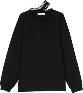 Y / Project logo-print organic-cotton sweatshirt - unisex - Organic Cotton - M - Black