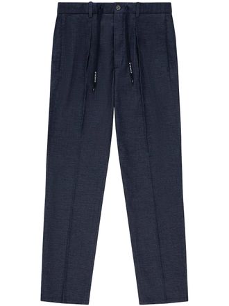 Circolo 1901 Tailored Denim Trousers with Branded Drawstrings