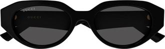 Gucci Pantos Zonnebril - Dames - Zonnebrillen - Zwart - 53 MM - Accessoires