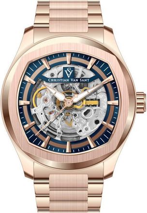 Christian Van Sant Mens Romeo Blue Round 42mm