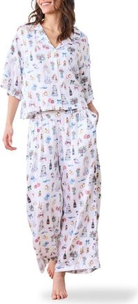Printfresh Wildest Dreams Pajamas in Coastal Cloud at Nordstrom, Size X-Small