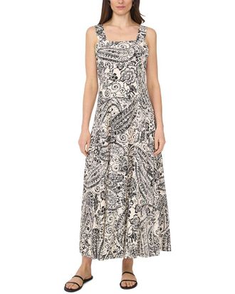 Vince Camuto Square Neck Tiered Maxi Dress