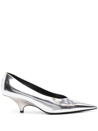 Toteme Metallic pumps - Zilver
