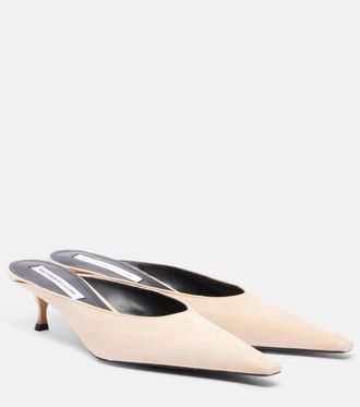 Victoria Beckham 45 suede mules