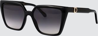 Ferragamo Occhiali da sole Cat-eye rettangolari in acetato con logo Gancini