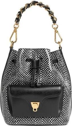 Coccinelle Elaphe Handtas - Dames - Schoudertassen - Zwart - ONE Size - Katoen - Tassen