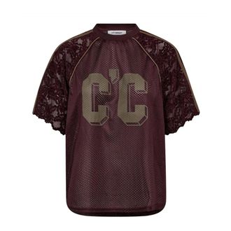 Co'Couture Mujer, Camisetas, Marr&oacute;n, Talla: S