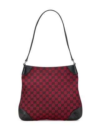 Gucci 2000-2015 GG Canvas shoulder bag - Red