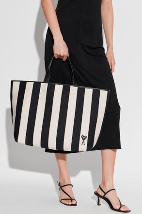 Ami Ami De Coeur Shopper Bag, Womens, Cream