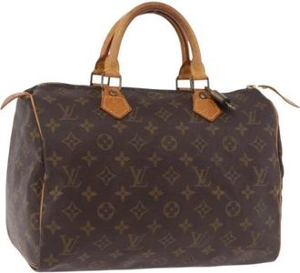 Louis Vuitton Pre-owned Vintage Hand Bag - Dames - Vintage Handtas - Bruin - ONE Size - Leer - Vintage