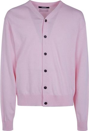 Jacquemus Le Cardigan Rio - Heren - Vesten - Roze - L - Truien & Vesten