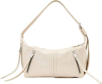 AllSaints Jean Ray Leather Shoulder Bag in Gypsum White at Nordstrom