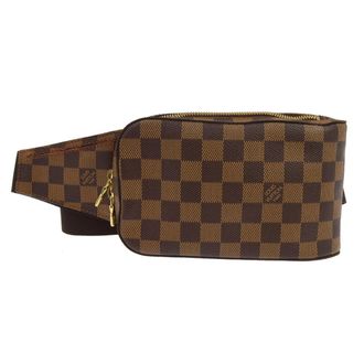 Louis Vuitton Geronimos Waist Damier Brown Canvas Handbag (Pre-Owned)