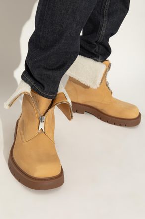 Bottega Veneta Suede Shoes Haddock, Womens, Beige