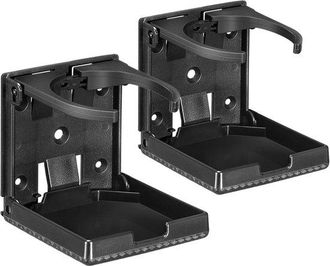 OEM Portavasos, 2 Piezas, Plegables, Para Coche, Portabotellas, Barco, Portavasos Para Autocaravana, Yate, Furgoneta, Cami&oacute;n, Hogar, 60-100 Mm, Negro