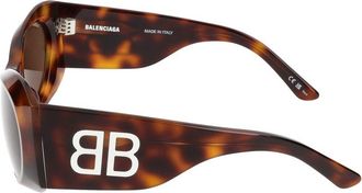 Balenciaga Womens Bb0394s Sunglasses Havana Acetate