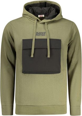 Rifle Verde Katoenen Heren Hoodie