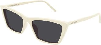 Saint Laurent Dames, Accessoires, Beige, Maat: 54 MM Nylon