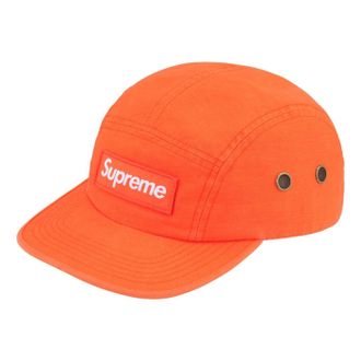 SUPREME Military Camp Hat SS24 Orange SUP-SS24-2497