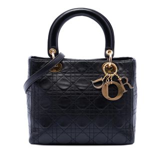 Dior Pre-owned Dior Medium Lambskin Cannage Lady Dior Ladies ZHSUC1O1S1IDEEU7