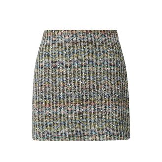 Missoni Chevron Viscose-blend Mini Skirt With Sequins