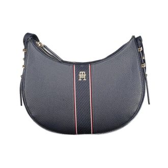 Tommy Hilfiger Tassen, Dames, Blauw, ONE Size, Tommy Hilfiger Blauwe Polyethyleen Dames Handtas