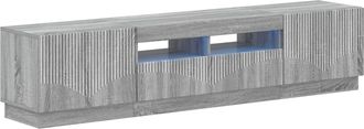vidaXL Cabinet De Tv Led De 5 Piezas Sonoma Gris Madera De Ingenier&iacute;a Vidaxl