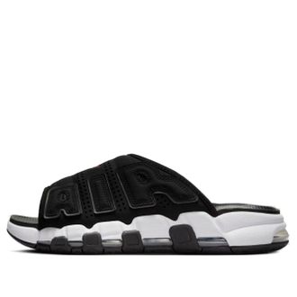 Nike Air More Uptempo Slides Black White Red FJ2707-001