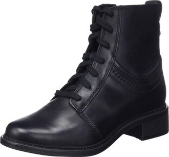 Clarks Womens Maye Step Fashion Boot, Black (Black Leather), 3 UK