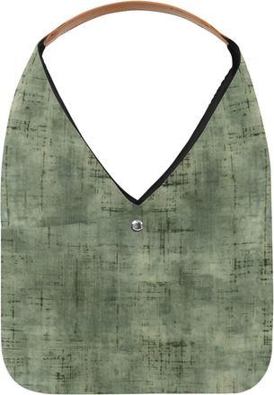 Generic Green Vintage Mottled Texture Reusable Lightweight Grocery Bags - Foldable Into Compact Pouch, Washable & Sturdy, Multipurpose for Shopping and Travel