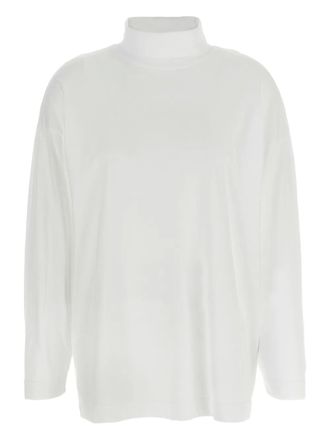 Haikure Ivy T-shirt met hoge hals en lange mouwen - Wit