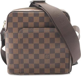 Louis Vuitton 2009 Damier Ebene Olav PM crossbody bag - Marrone