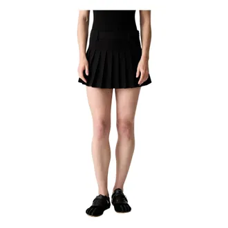 Worst Behavior Falda Mini Nuria con Pliegues - Skirts - Mujer - Negro - L