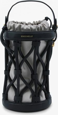 Coccinelle Black Leather Koi Satchel