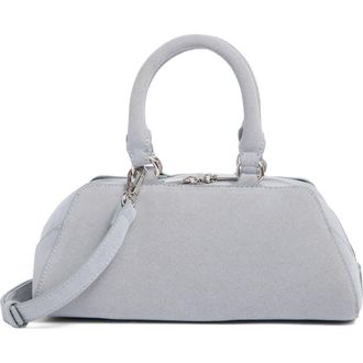 BCBGeneration Faux Suede Barrel Shoulder Bag in Sky Blue at Nordstrom Rack