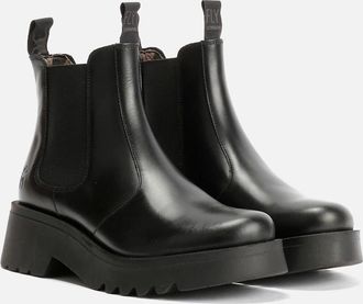 FLY London Womens Fly London Medi Leather Womens Black Boots - Size: 5